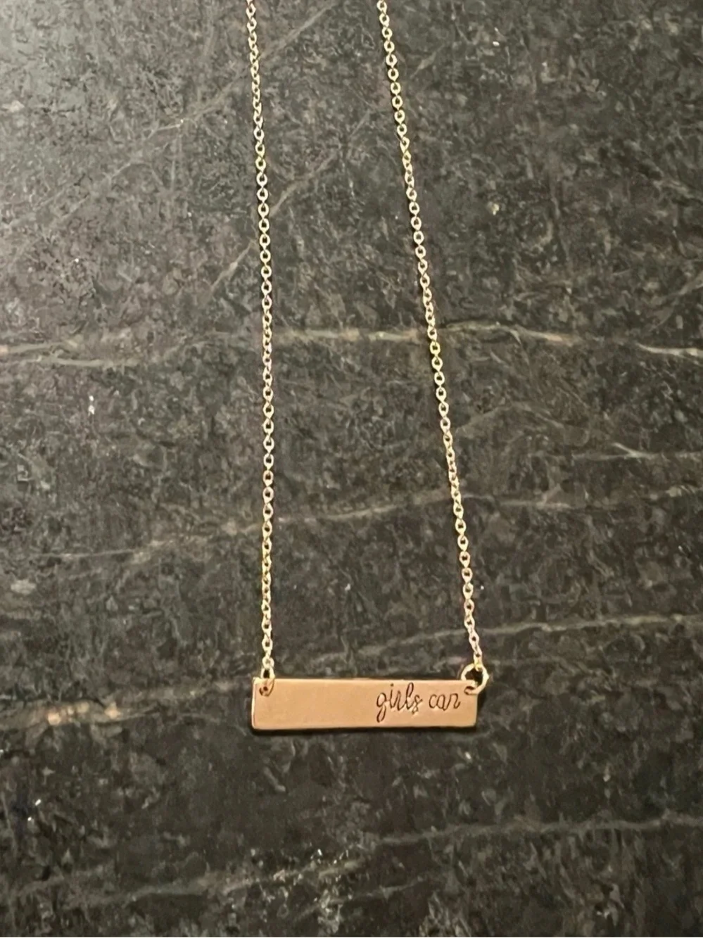Gold Bar Necklace - 